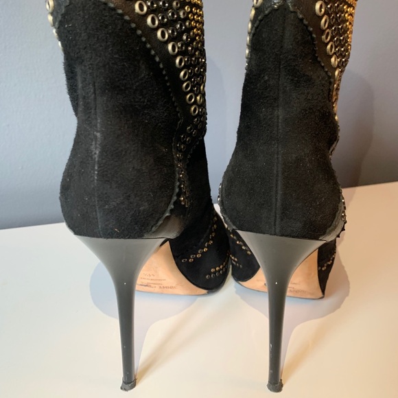 Jimmy Choo suede studded booties 41 1/2 - Picture 5 of 8